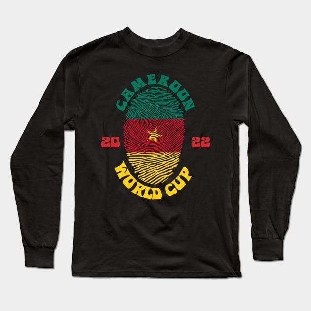 Cameroon World Cup 2022 Long Sleeve T-Shirt by Lotemalole